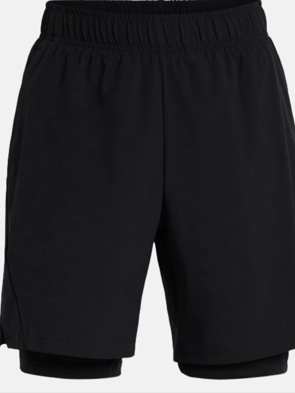 Men's Black Performance 2-in-1 Training Shorts